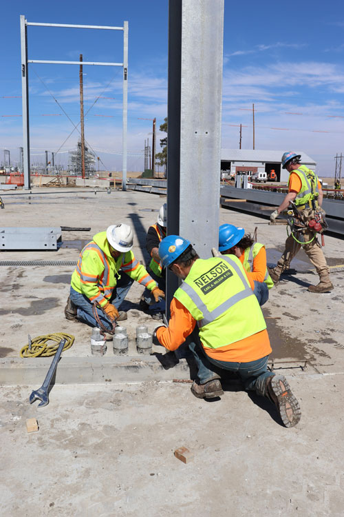 <b>Structural steel erection is among the self-performed work Carl A. Nelson & Company contracts for.</b>