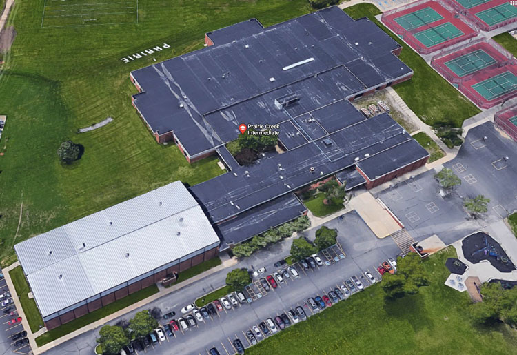Google Maps screen capture of Prairie Creek Intermediate School